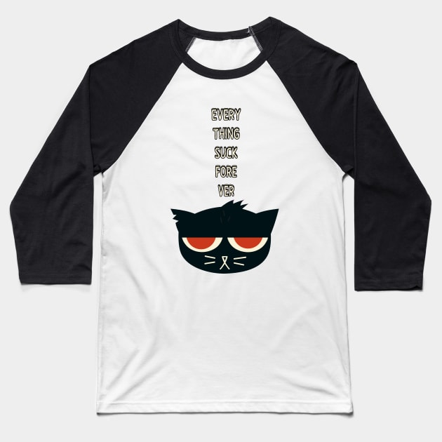 Mae eveything sucks forever Baseball T-Shirt by MigiDesu